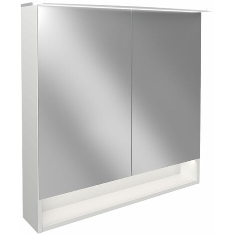 FACKELMANN B.Style LED Spiegelschrank 80 cm Korpusfarbe: Weiß