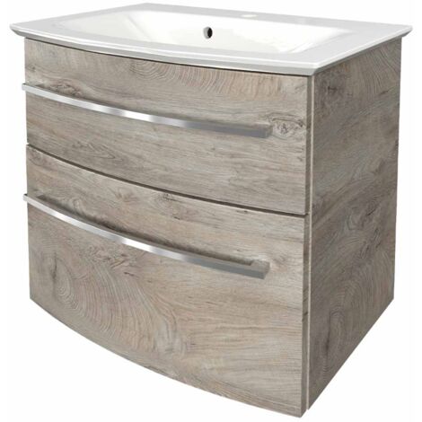 FACKELMANN B.Style Waschtischset 63 cm Korpusfarbe: Nature Oak