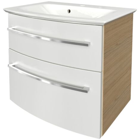 FACKELMANN B.Style Waschtischset 63 cm Korpusfarbe: Sandeiche