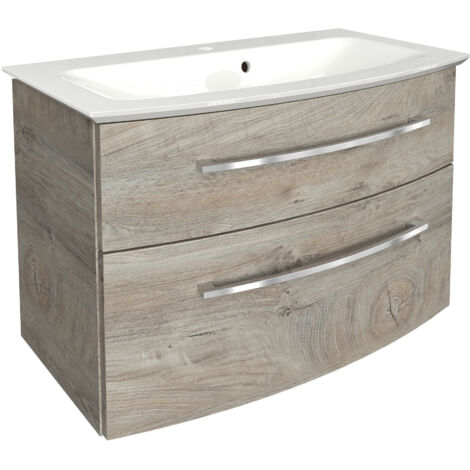 FACKELMANN B.Style Waschtischset 83 cm Korpusfarbe: Nature Oak