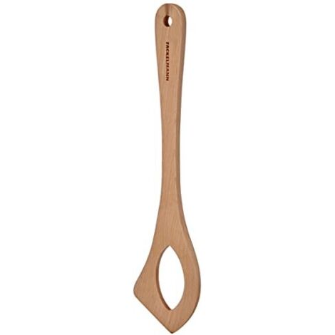 Fackelmann Cucchiaio forato per risotti, utensile da cucina resistente ideale per preparare e mescolare riso, materiale legno di faggio, dimensioni 32 cm