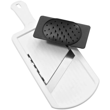 Fackelmann Dick- Dünnschneider mit Restehalter, 12,5 x 32 cm Küchenutensilien