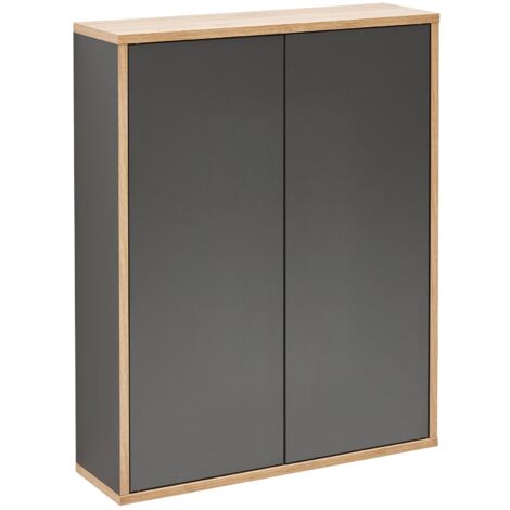 FACKELMANN Finn Doppel-Hängeschrank 60cm - Anthrazit