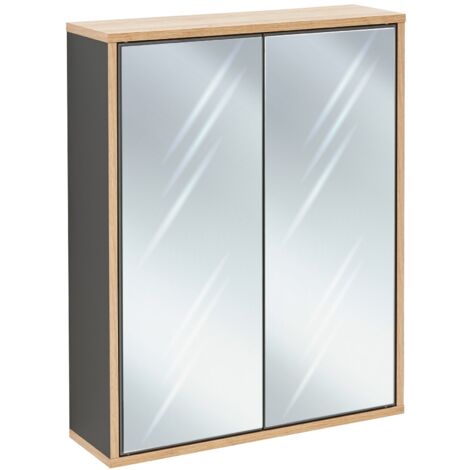 FACKELMANN Finn Spiegelschrank 60cm - Anthrazit