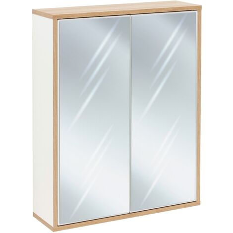 FACKELMANN Finn Spiegelschrank 60cm - Weiß matt