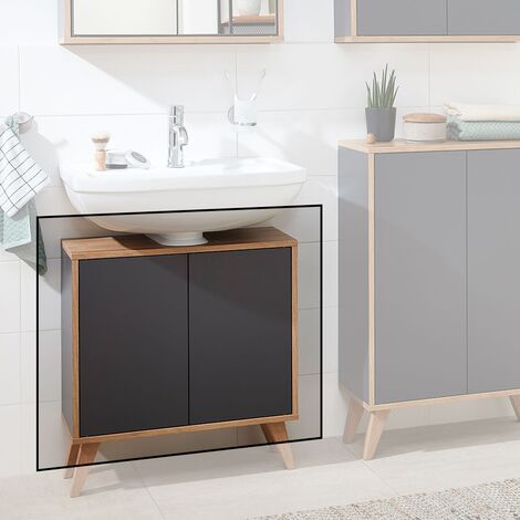 FACKELMANN Finn Waschtischunterschrank 60cm Anthrazit