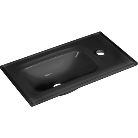 FACKELMANN Gäste-WC Glasbecken grau