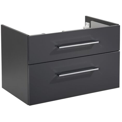 Fackelmann HYPE 3.0 Waschtischunterschrank 80 cm, Anthrazit, 2 Schubladen"-"83221