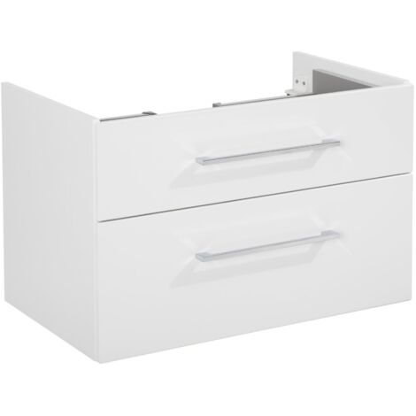 Fackelmann HYPE 3.0 Waschtischunterschrank 80 cm, Weiß, 2 Schubladen"-"83223