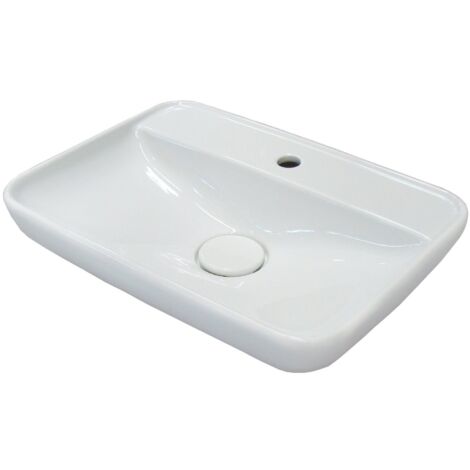 Fackelmann Keramik Waschbecken HYPE Breite 60cm ohne Überlauf Badzubehör"-"83003