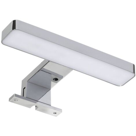 FACKELMANN LED-Aufsatzleuchte FINN für Spiegel / Maße (B x H x T): ca. 20 x 4,5 x 12 cm / hochwertige LED-Leuchte fürs Badezimmer und WC / Farbe: Silber / Energieeffizienzklasse A / Breite: 20 cm"-"84