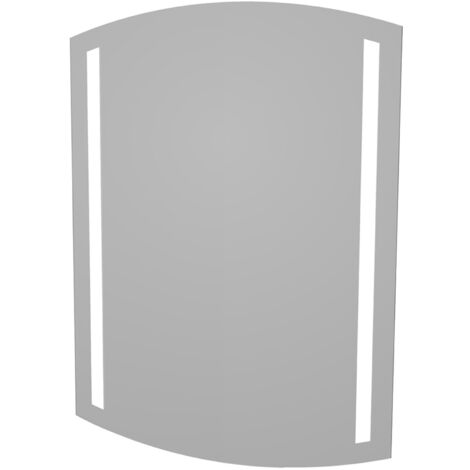 FACKELMANN LED Spiegel B.STYLE / Wandspiegel mit LED-Beleuchtung / Maße (B x H x T): ca. 60,5 x 80 x 2 cm / Ambientebeleuchtung / hochwertiger & moderner Badezimmerspiegel / Breite: 60,5 cm"-"84490