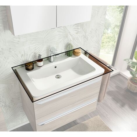 FACKELMANN Luxor Gussmarmorbecken weiß 80 cm