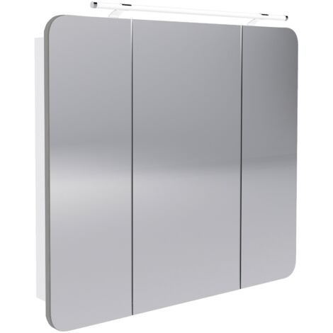 FACKELMANN Milano Spiegelschrank Weiß - 90cm
