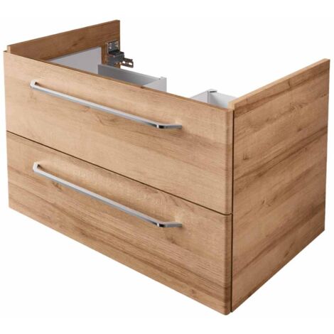 FACKELMANN Milano Waschtischunterschrank 80cm - Ast Eiche