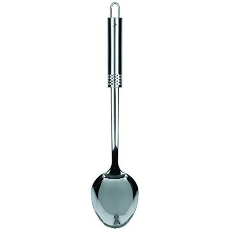 Fackelmann Nirosta Cucchiaio da Portata con Manico Ovale 31,5 cm in Acciaio Inox, Inossidabile, Argento, 31.5 x 7.5 x 4 cm