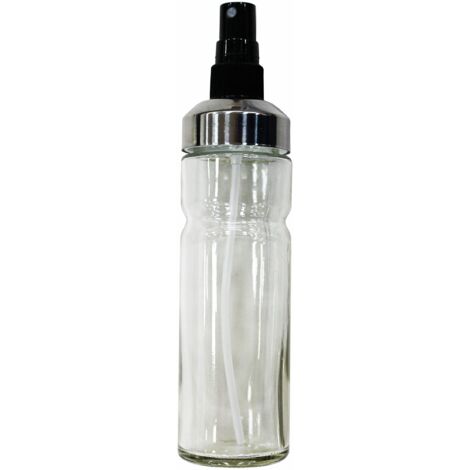 Fackelmann Oliera Trasparente a Spruzzo, Acciaio Inox, Argento, 200 ml