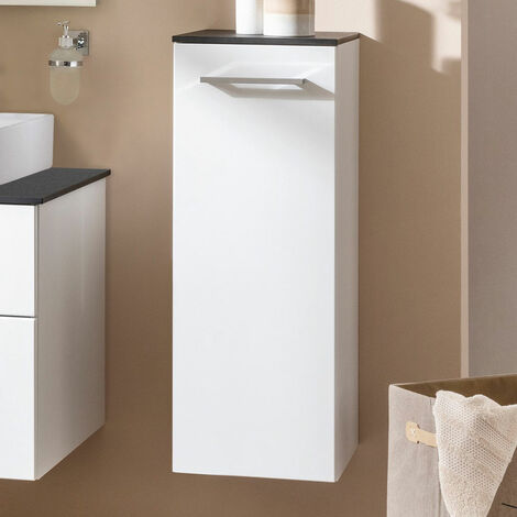 FACKELMANN Oxford Midischrank 30cm - Weiß Hochglanz