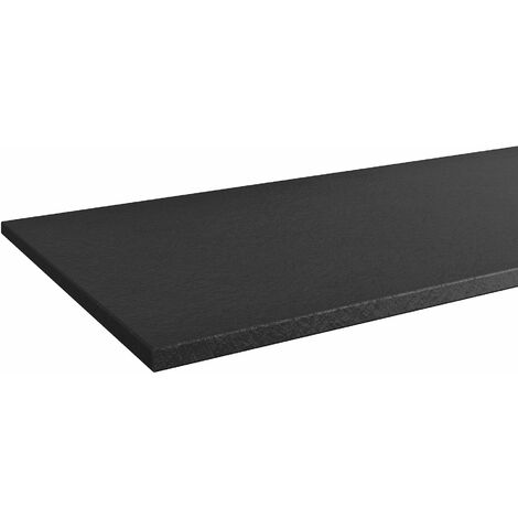 FACKELMANN Oxford Waschtisch Platte Schwarz Schieferstruktur