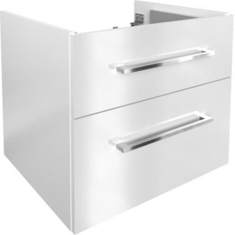FACKELMANN Oxford Waschtischunterschrank 60cm - Weiß Hochglanz