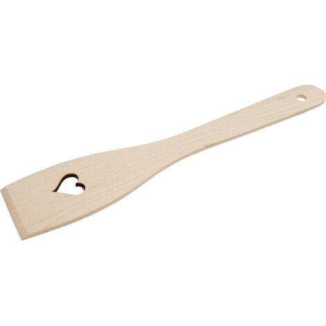 Fackelmann Pfannenwender Herz 30 cm, Buche Küchenhelfer