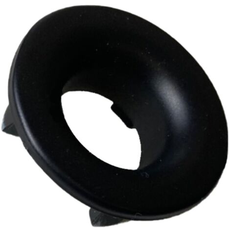 Fackelmann Rosette für Überlaufloch, schwarz matt, Ø 22mm, zum Stecken"-"86210