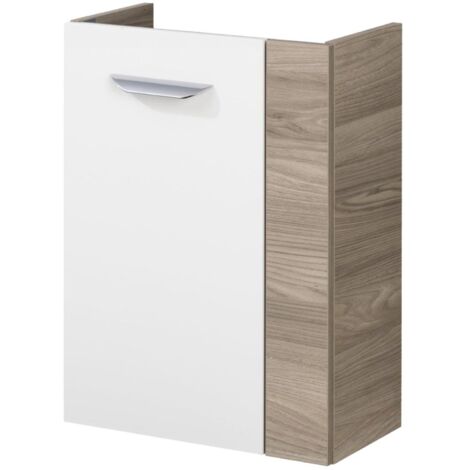 FACKELMANN SBC Beckenunterschrank 45 - Front Weiß Hochglanz -