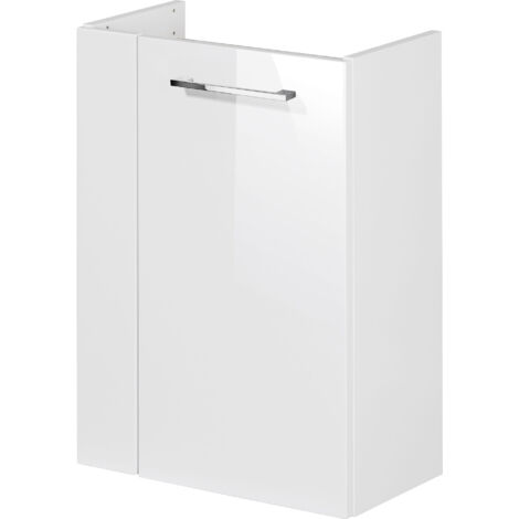 FACKELMANN SBC Beckenunterschrank 45 - Front Weiß Hochglanz -