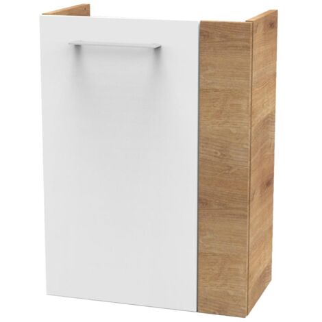 FACKELMANN SBC Beckenunterschrank 45 - Front Weiß Hochglanz -