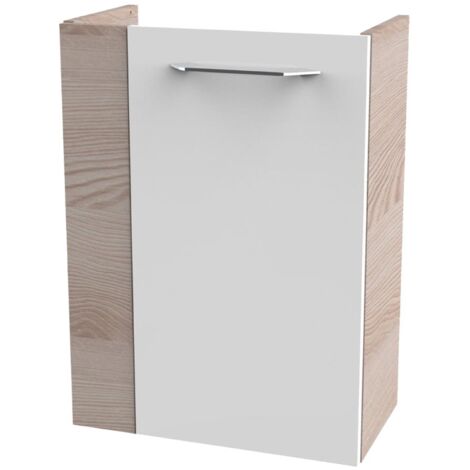 FACKELMANN SBC Beckenunterschrank 45 - Front Weiß Hochglanz -