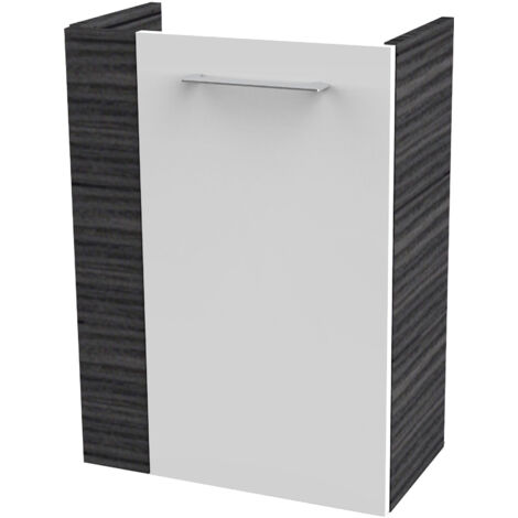 FACKELMANN SBC Beckenunterschrank 45 - Front Weiß Hochglanz -