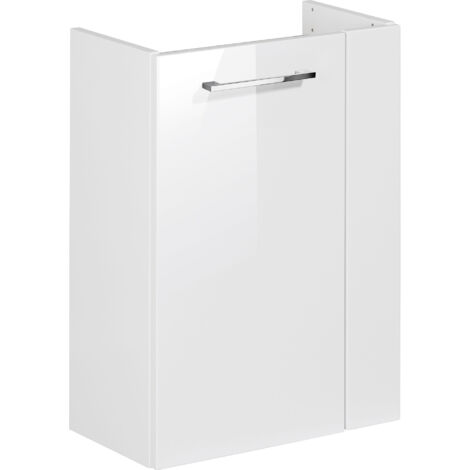 FACKELMANN SBC Beckenunterschrank 45 - Front Weiß Hochglanz -