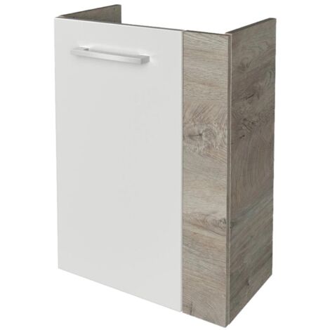 FACKELMANN SBC Beckenunterschrank 45 - Front Weiß Hochglanz -