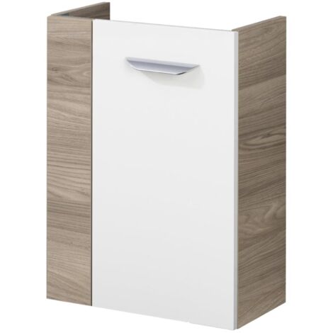 FACKELMANN SBC Beckenunterschrank 45 - Front Weiß Hochglanz -