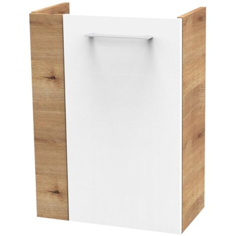 FACKELMANN SBC Beckenunterschrank 45 - Front Weiß Hochglanz -