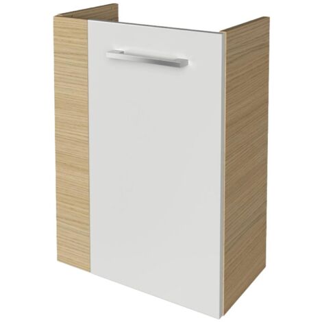 FACKELMANN SBC Beckenunterschrank 45 - Front Weiß Hochglanz -
