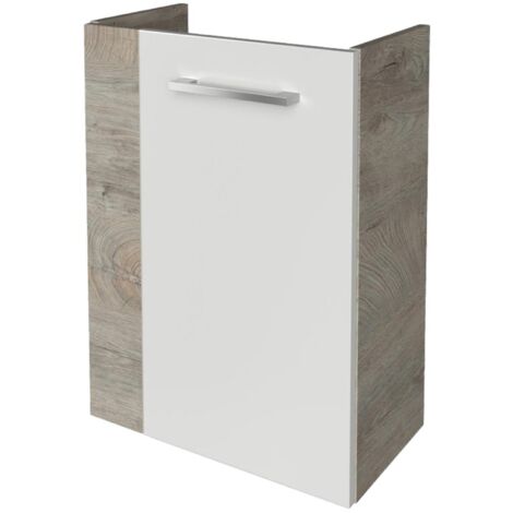 FACKELMANN SBC Beckenunterschrank 45 - Front Weiß Hochglanz -