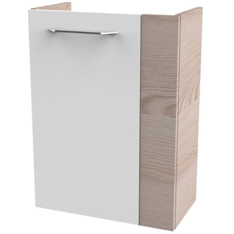 FACKELMANN SBC Beckenunterschrank 45 - Front Weiß Hochglanz -