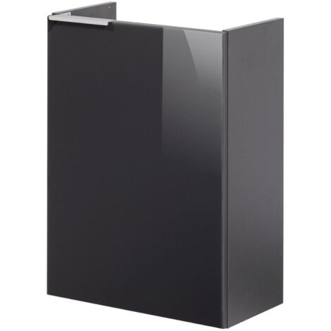 FACKELMANN SBC Beckenunterschrank 45 - Glasfront Anthrazit -