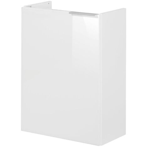 FACKELMANN SBC Beckenunterschrank 45 - Glasfront Weiß - Korpus