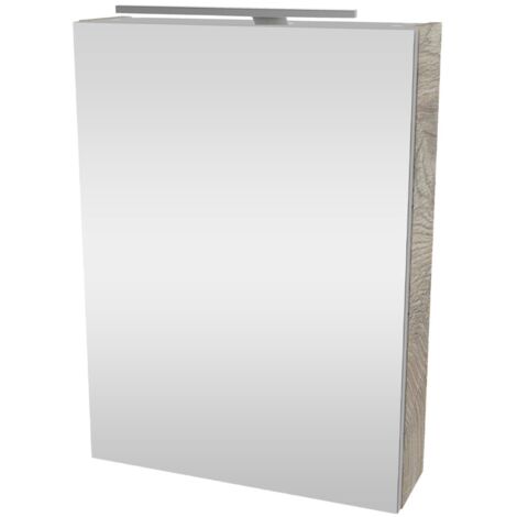 FACKELMANN SBC Spiegelschrank 50 Nature-Oak - Linksanschlag