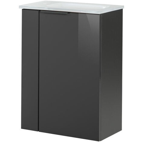 FACKELMANN Set SBC - Anthrazit rechts - 45 x 62 x 25