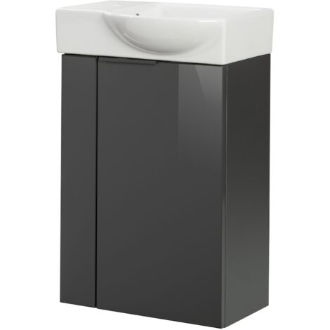 FACKELMANN Set SBC - Anthrazit rechts - 45 x 71 x 32
