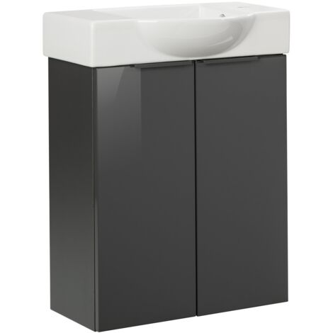 FACKELMANN Set SBC - Anthrazit rechts - 55 x 71 x 32