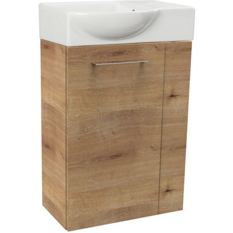 FACKELMANN Set SBC - Ast-Eiche links - 45 x 71 x 32