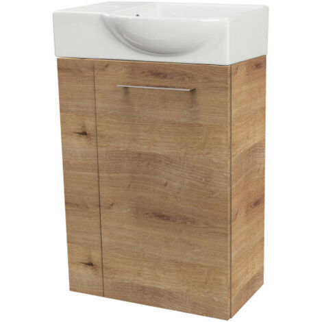 FACKELMANN Set SBC - Ast-Eiche rechts - 45 x 71 x 32