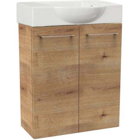 FACKELMANN Set SBC - Ast-Eiche rechts - 55 x 71 x 32