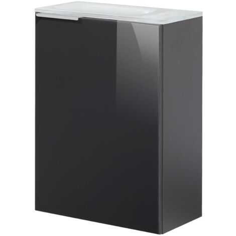 FACKELMANN Set SBC - Front lackiertes Glas Anthrazit - Korpus