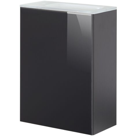 FACKELMANN Set SBC - Front lackiertes Glas Anthrazit - Korpus