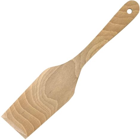 Fackelmann Spatola in legno di faggio FSC, Utensile cucina naturale per uova, omelette, frittate e crepe, Paletta da cucina in legno resistente e sostenibile, 30 cm